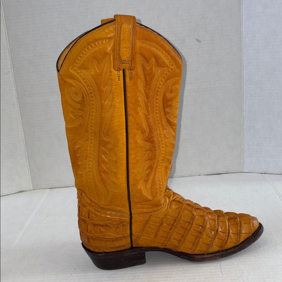 Rudel Crocodile Leather Cowboy Boots Size 7.5 E Mens Vintage - Picture 7 of 17